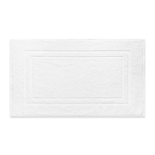 Jubilee Bath Mat, Blended Double Frame Border, 20x34, 9.0 lbs/dz, White